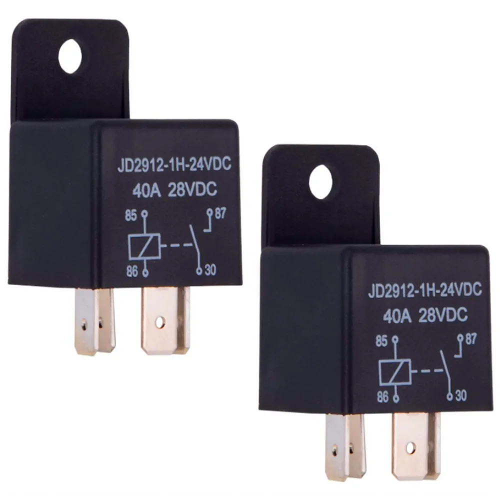 DC 12V/24V 4/5 Pin 40A Waterproof Car Relay Long Life Automotive Relays Normally Open JD1914 JD2914 With Plastic Back