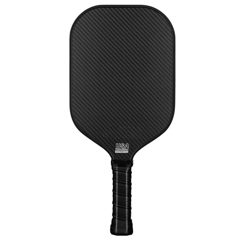 Carbon Fiber Surface Pickleball Paddle, PP Honeycomb Core, maior poder, anti-derrapante, Hand Grip Paddle, 3K, 16 milímetros