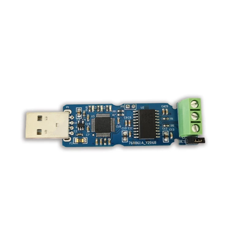 T82C Hot Sale-2X Canable USB To Converter Module CAN Canbus Debugger Analyzer Adapter Candlelight ADM3053 Isolated Version CANAB
