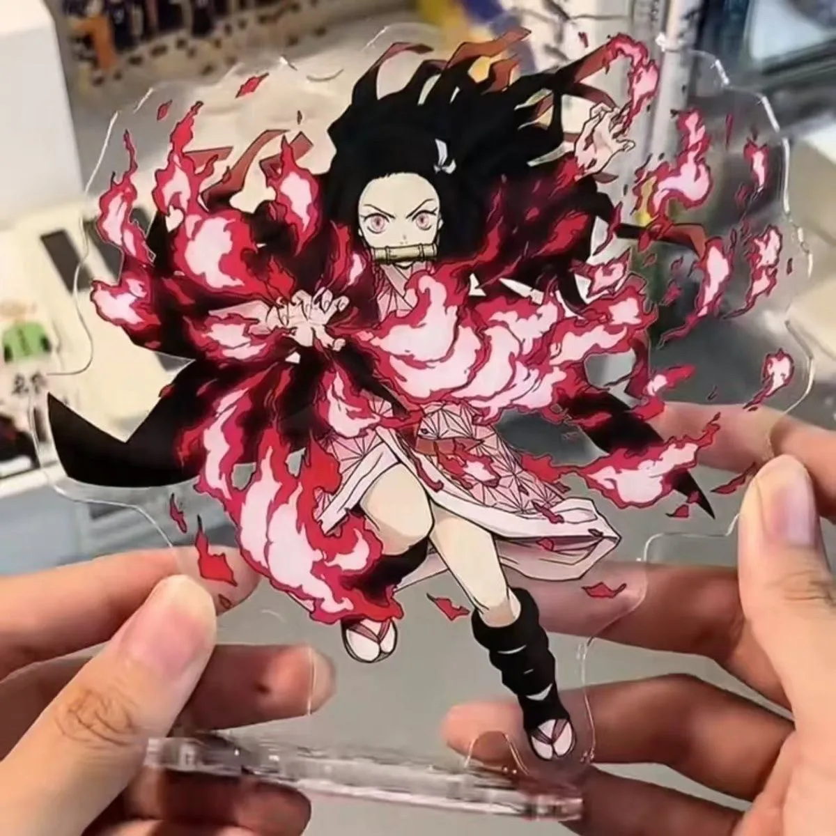 Neuer Demon Slayer Kimetsu No Yaiba Acryl-Ständer Anime-Charakter Desktop-Ornamente Cartoon Sammlerstück Deko Geschenk für Fans – Detail 2