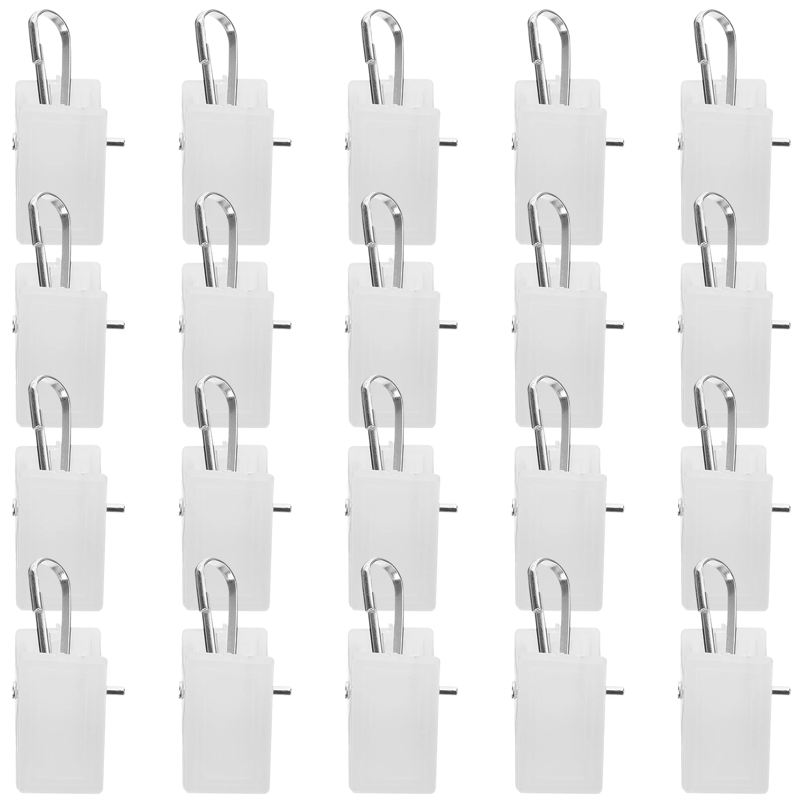 20 Pcs Drapery Hooks Plastic Curtain Clip Clamp Hanging Small Photo Clips Curtain Clip With Hook Hanging Clip Curtain Clamp