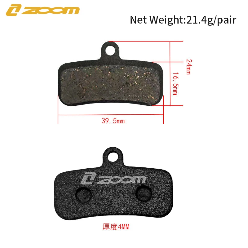 ZOOM MTB 4 Pistons Brake Pad HB876 SHIMANO D02S XT M9020 M8020 Saint M640 M800 M810 M820 M520 M420 Disc Brake Brake Accessories