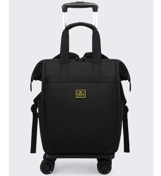 Women Carry-on Bag Women Travel Trolley Luggage backpack bag 20 Inch Trolley Backpack luggage Tote Wheeled Backpacks cabin size