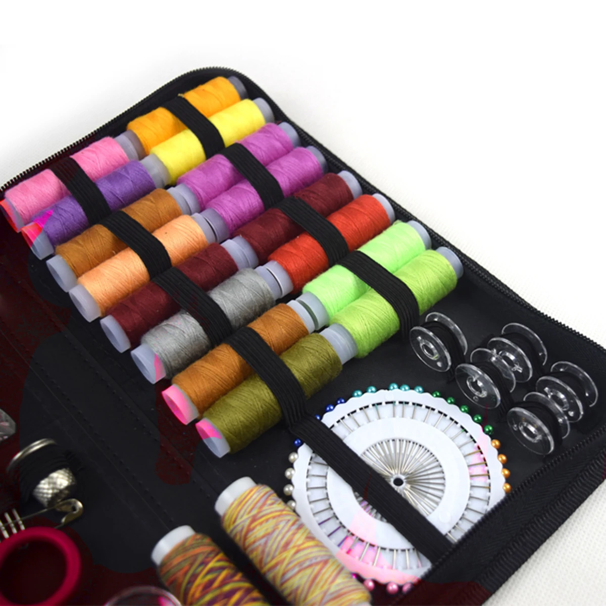 

36 Spools Thread 30 Needles Sewing Kit Set Portable Travel Home Repair Threads sewing kit accessories compact case
