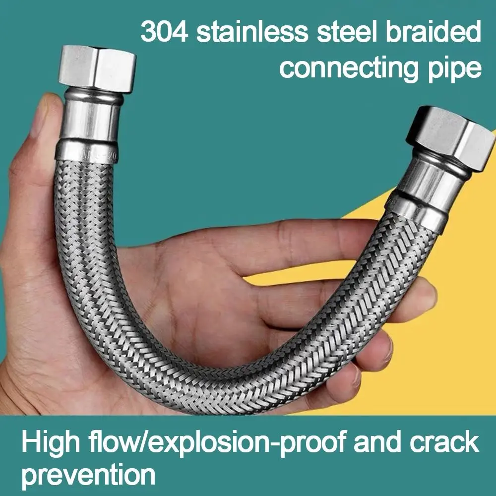 

304 Stainless Steel Spring Shower Hose Explosion-proof Anti-wrap Toilets Water Hose Extendable Replacement Shower Head Tube