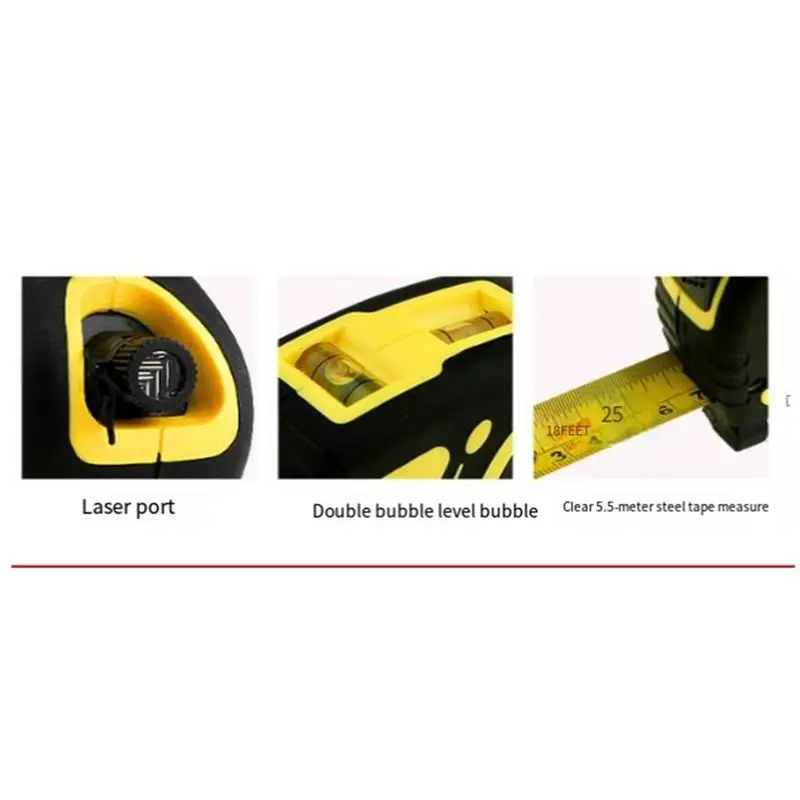 A20F-Upgraded Laser Horizon,Vertical Measuring Tape, Multi-Functional Laser Level, And Alignment Tool