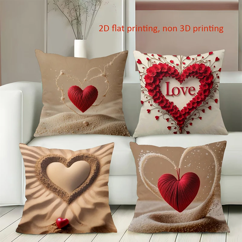 Heart Pattern Cushi…