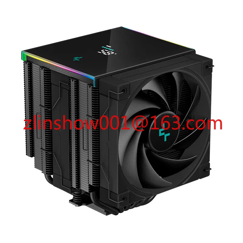 Radiador de chasis de computadora refrigerado por aire de doble torre AK620 con versión de pantalla digital
