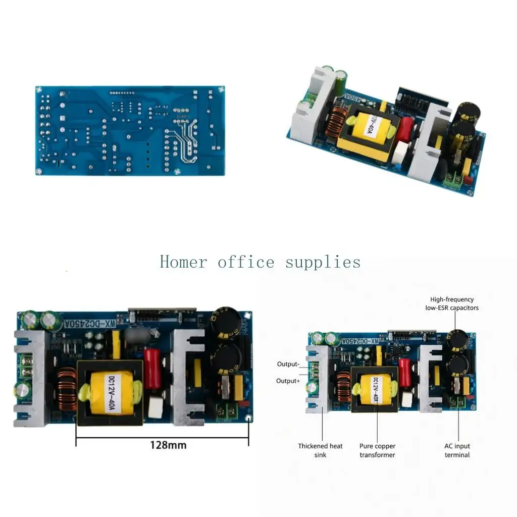 K43B 500W Switching Power Supply Module, 220V Input to 12V Output Open Frame Wiring Unit for Fixed Equipment Installation in
