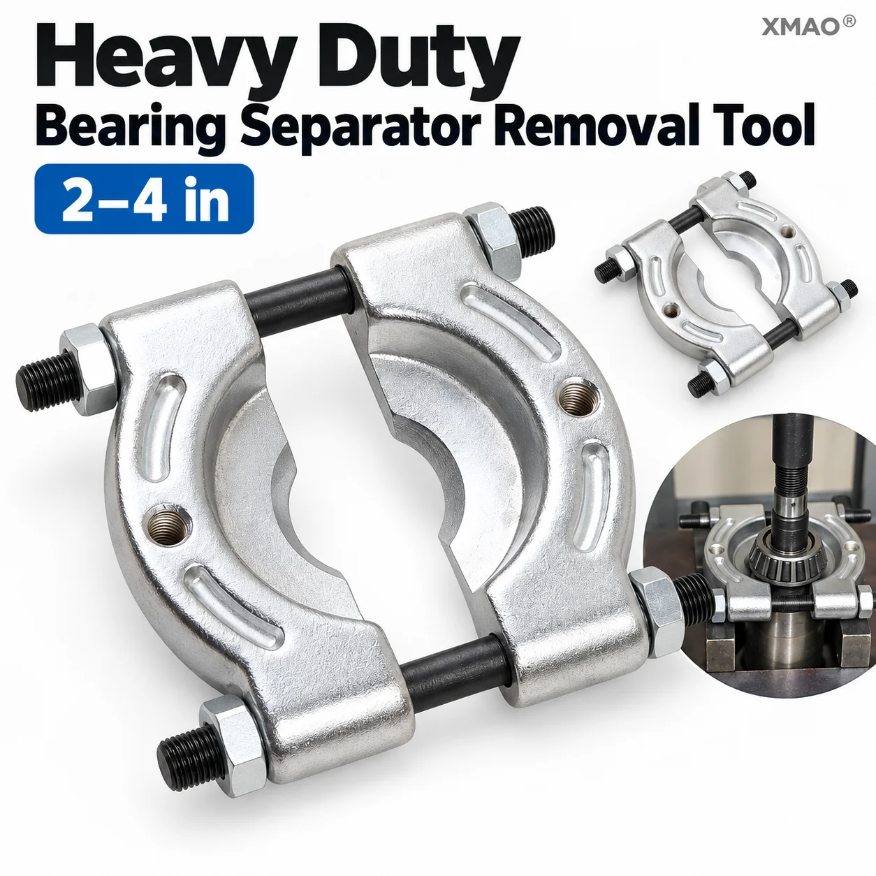 Heavy Duty Bearing Separator Puller Tool 2-4 Inch Auto Bearing Removal Splitter for Vehicle Repair Disassembly Workshop Tool