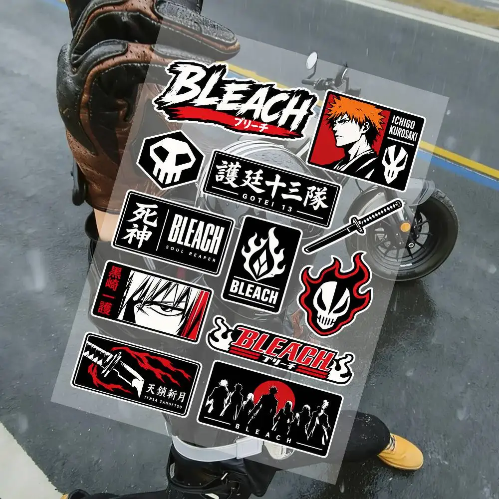 Bl-EACh-- Racing Motorcycle Stickers Set Waterproof Vinyl Decals For Helmet Motorcycle Car Laptop Skateboard Luggage