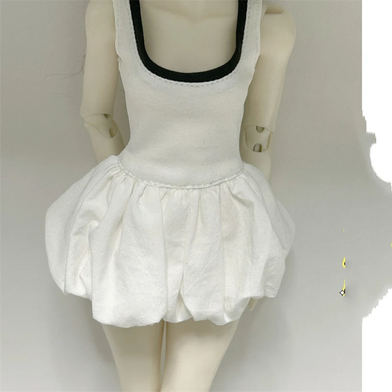 BJD doll clothes suitable for 1/4  sizeCasual flower bud skirt suspender vest skirt clothes set doll accessories (1 points)