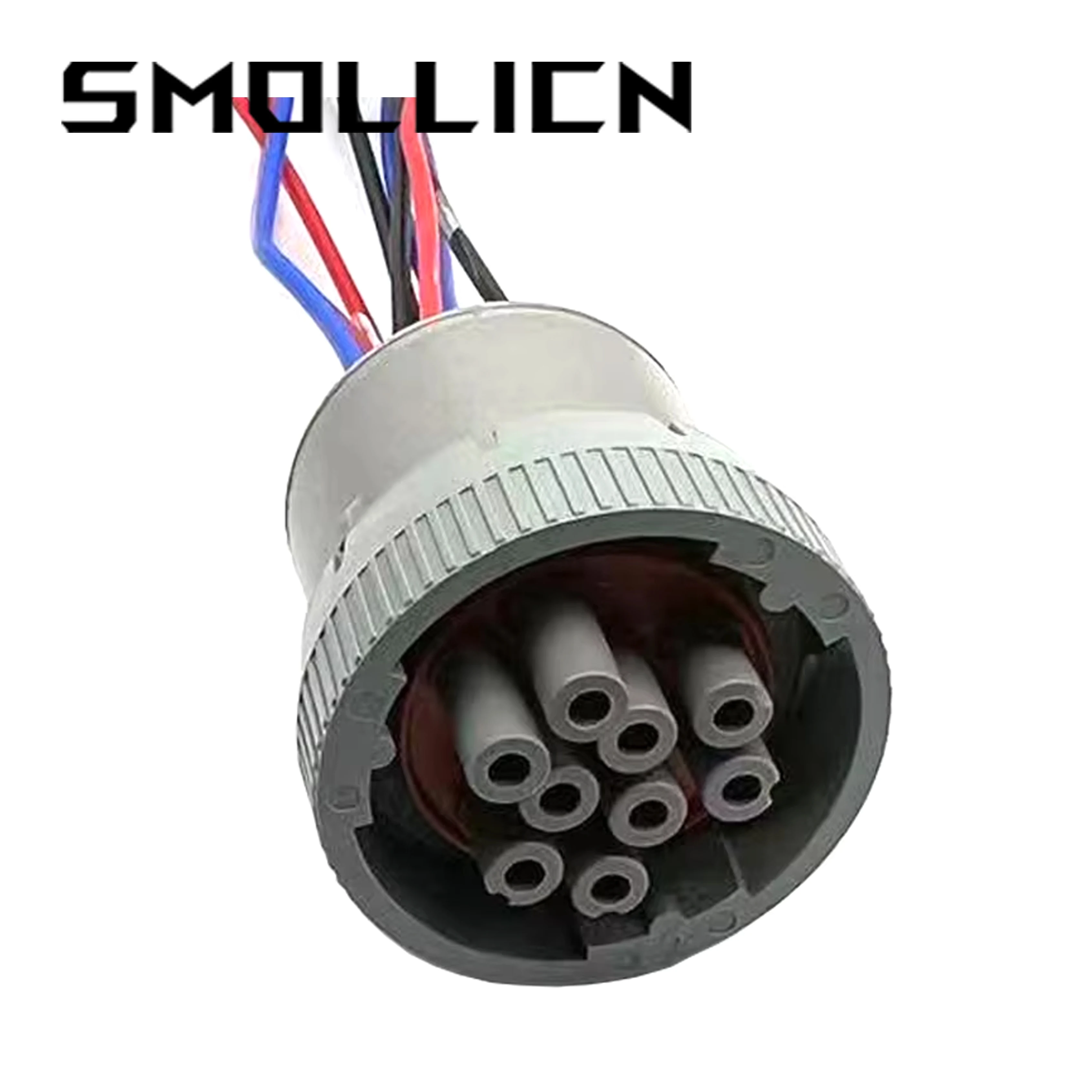 1 Set 9 Pin HD16-9-16S DEUTSCH CAT Circular Gray Waterproof Diagnostic Connector With Wire 15cm Genuine Factory Plug
