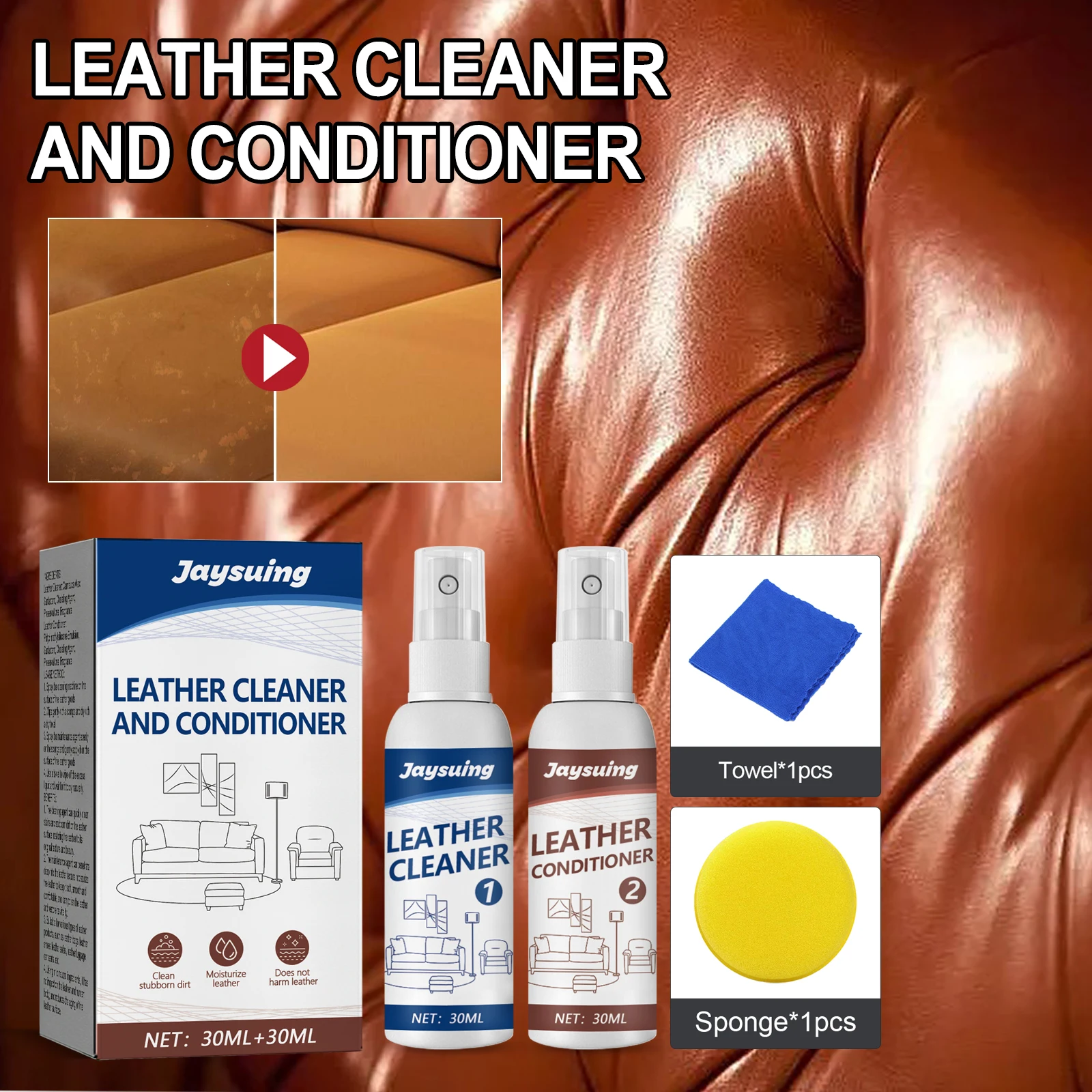Leather Cleaner Leather Care Leather Set Sofa Maintenance Cleaner
