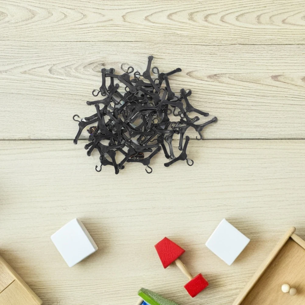 

100pcs Mini Clothes Rack: Portable Clothes Organizer For Dollhouse Wardrobe Accessories Ideal Gift For Kids Enthusiasts