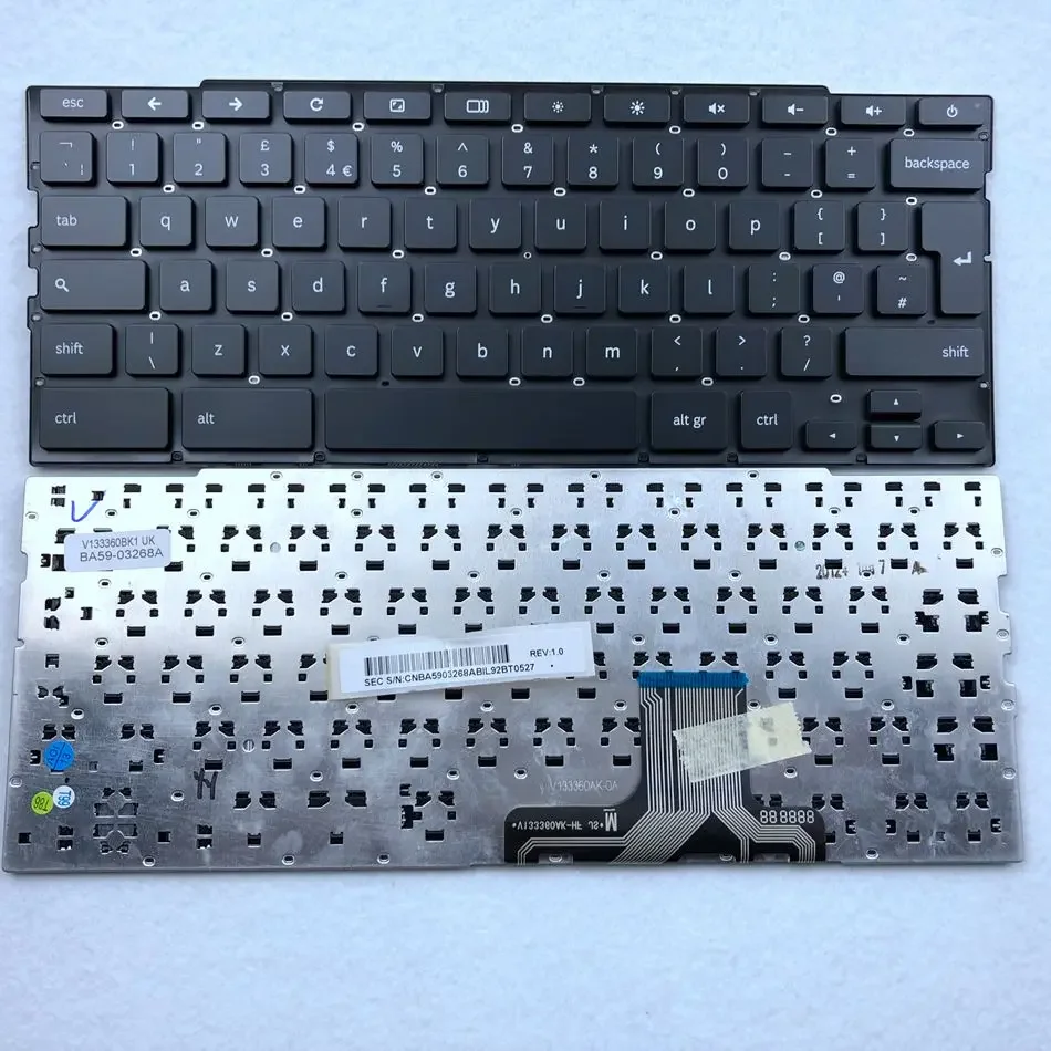 

UK Laptop Keyboard For Samsung V133360BK1 XE550C22 XE550C22-A01UK BA59-03268A UK Layout