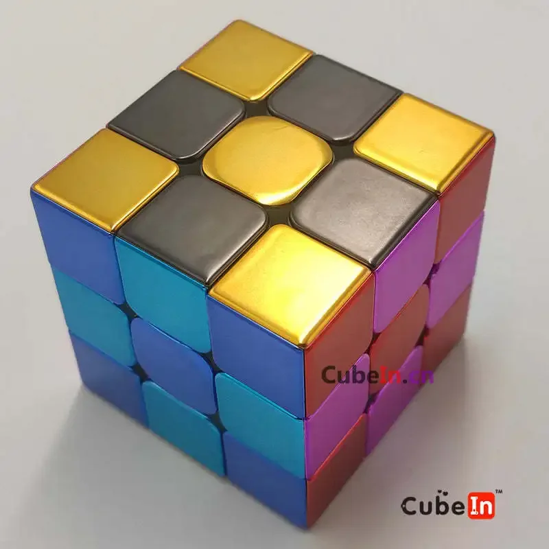 Sengso Metallic 3x3 ( Alloy Tiled ) Puzzle Cube Educational Puzzle Gift Idea X'mas Birthday