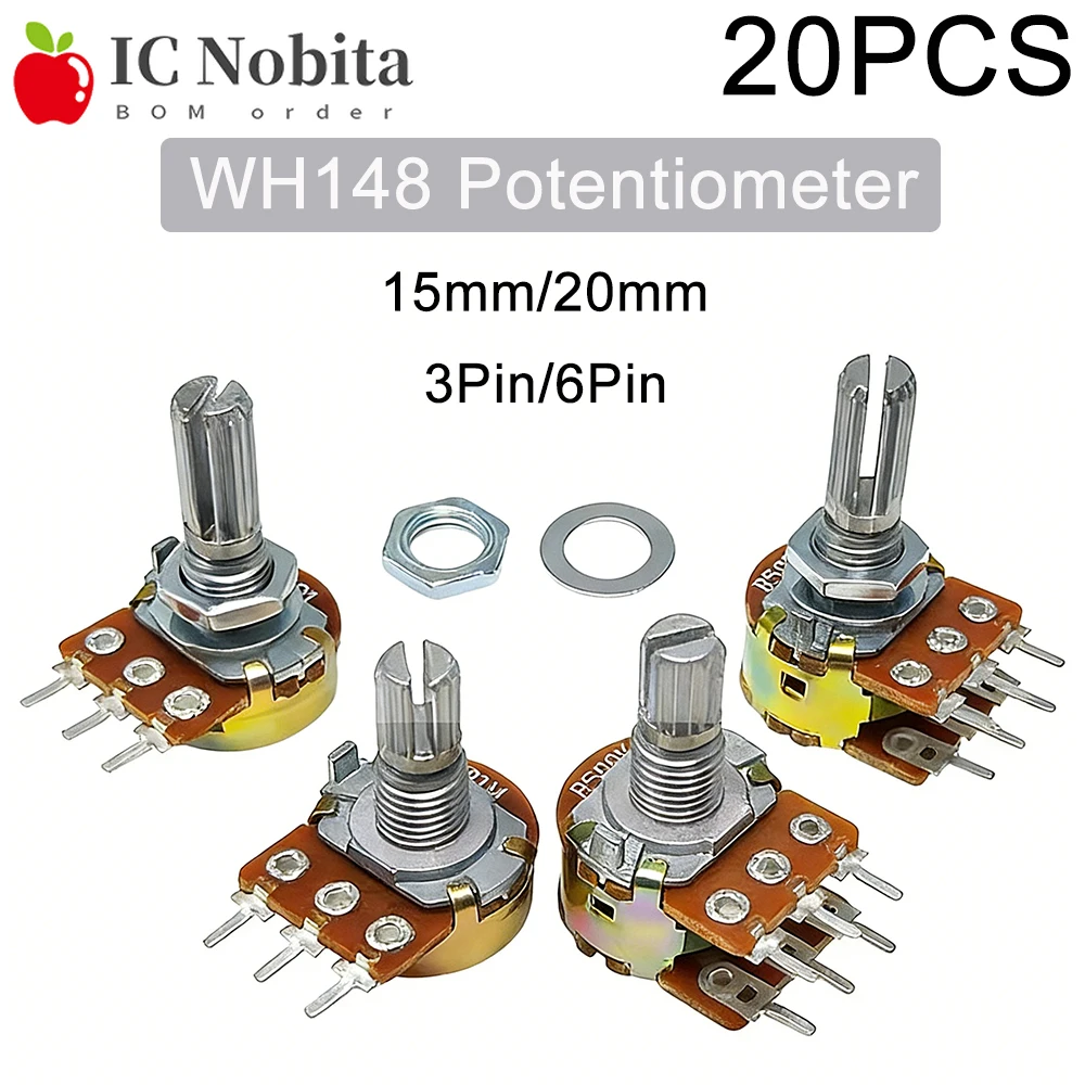 20PCS WH148 15Mm 20…