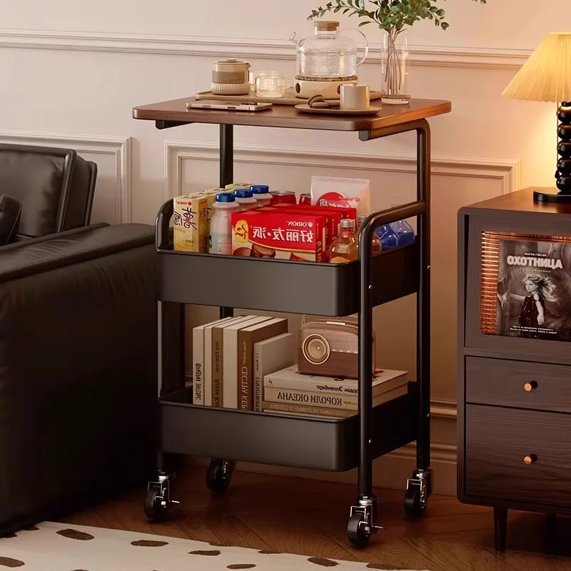 

Boca Youth Floor Standing Ra Simple Table under Wheel Storage Layered elf Living Room Multi-layer Bookcase Storage Pu