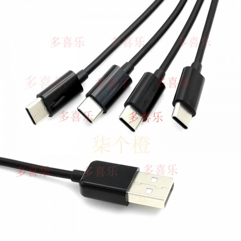 WW  for   2PACK 50CM USB Type-C Cable 4 in 1 Fast Charging, USB-A to USB C Charging Cables