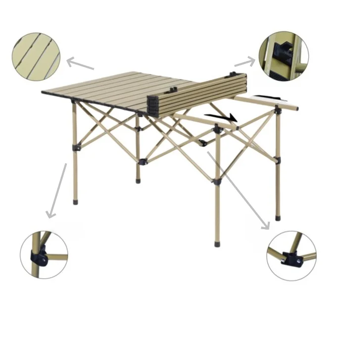 مبيعات ساخنة لعام 2025، سهلة التنظيف والرطوبة، طاولة طويلة قابلة للطي ومستطيلة للحفلات الخارجية