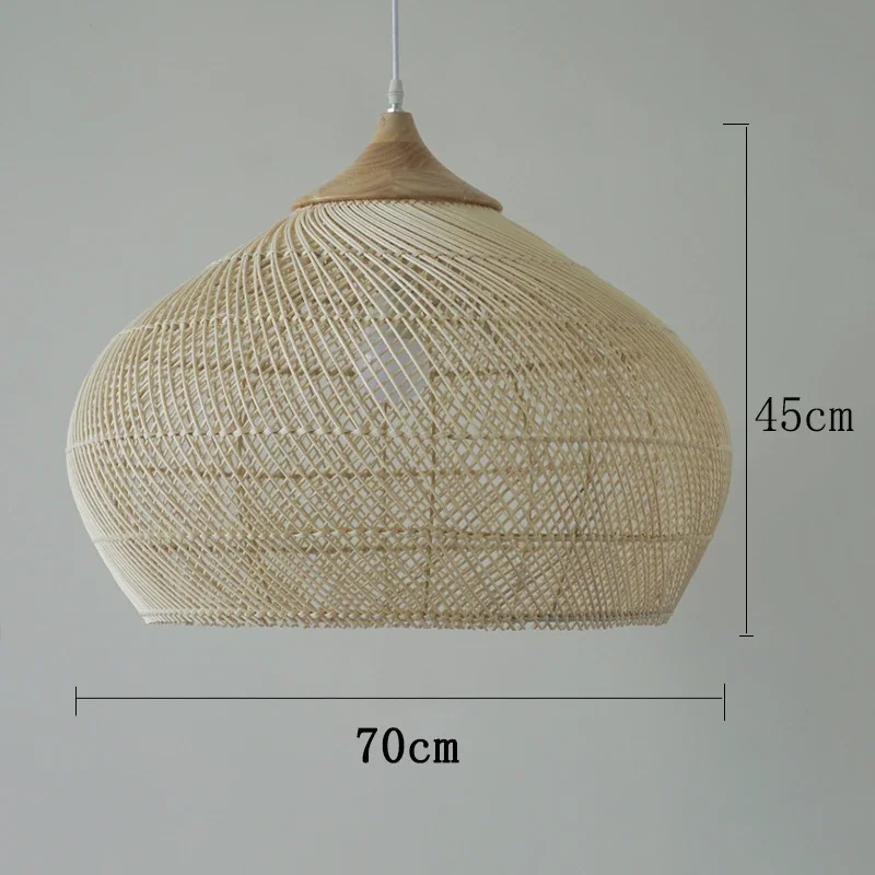 Zuidoost-Aziatische rotan hanglamp Hoge kwaliteit plafondlamp Eetkamer Restaurant rieten lichtarmatuur Loft ophanging