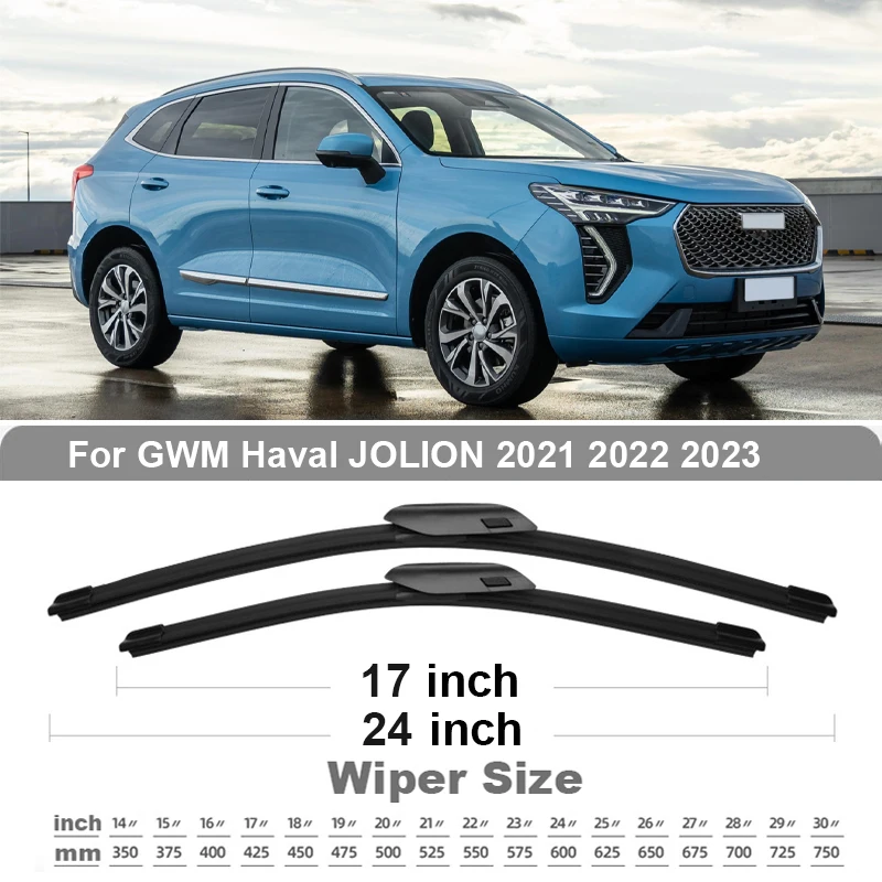 TONLINKER Car Wiper Blades For GWM Haval Jolion 2021 2022 2023 Car Accessories Front Windscreen Wiper Blade Brushes Cutter Goods