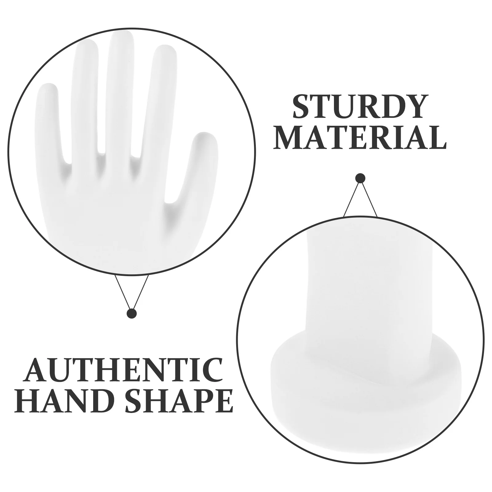 Male Mannequin Hand Left Hand Display Realistic Jewelry Rings Bracelets Watch Organizer Display Glove Stand Mannequin Hands