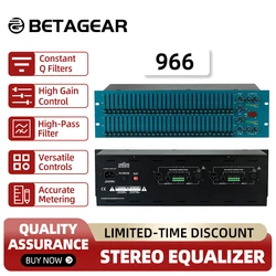 Betagear Dual 31 Band Stereo Equaliser FCS966 Loudspeaker Management Graphic Equalizer Audio Professional Musical Instruments