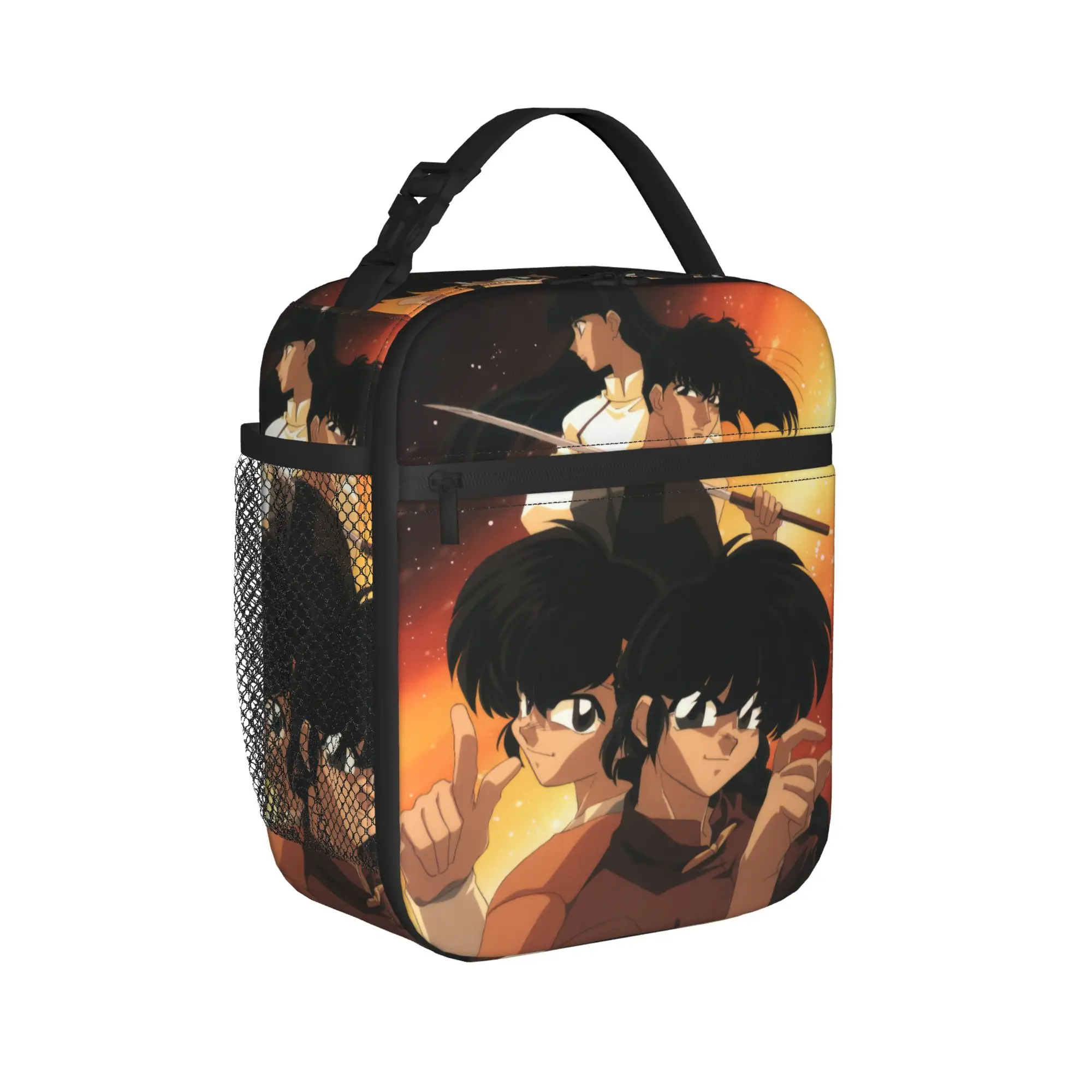 

Anime Ranma And Ryoga Thermal Insulated Lunch Bags for Office Portable Food Container Bags Thermal Cooler Lunch Boxes