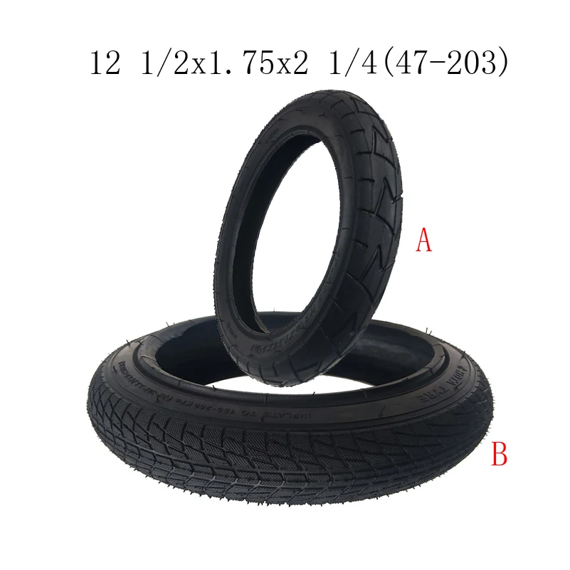 High quality 12 inch  1/2x1.75x2 1/4 (47-203) inner and outer tires, bicycle  children's car tires