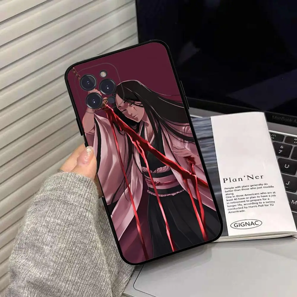 Unohana Retsu بليتش أنيمي جراب هاتف سيليكون لينة آيفون 15 14 13 12 11 برو Mini XS MAX 8 7 6 Plus X XS XR غطاء