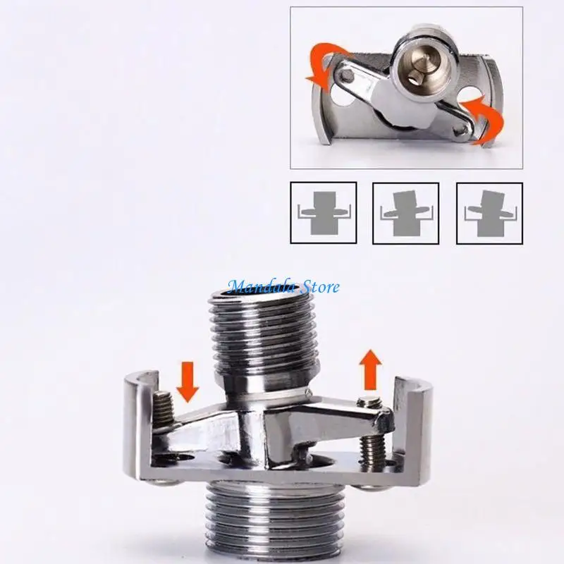 U2JC Copper Angled Curved Foot Eccentric Screw Corner for Adjust Of Pipe