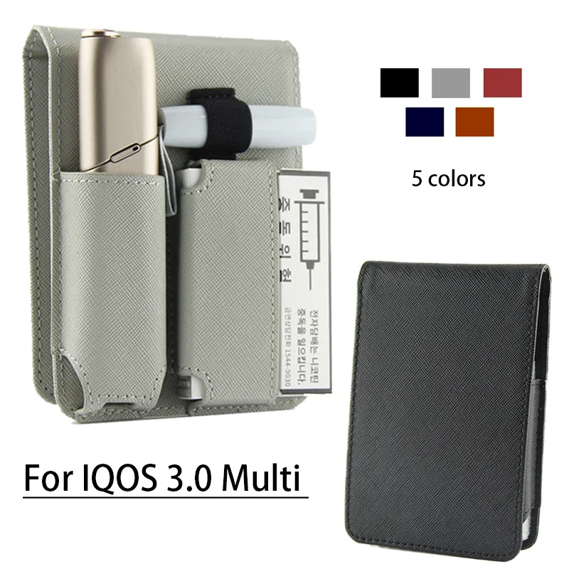 Fashion Flip Double Book Cover For IQOS 3.0 multi Case Pouch Bag Holder Cover Wallet Leather Case For Iqos Case