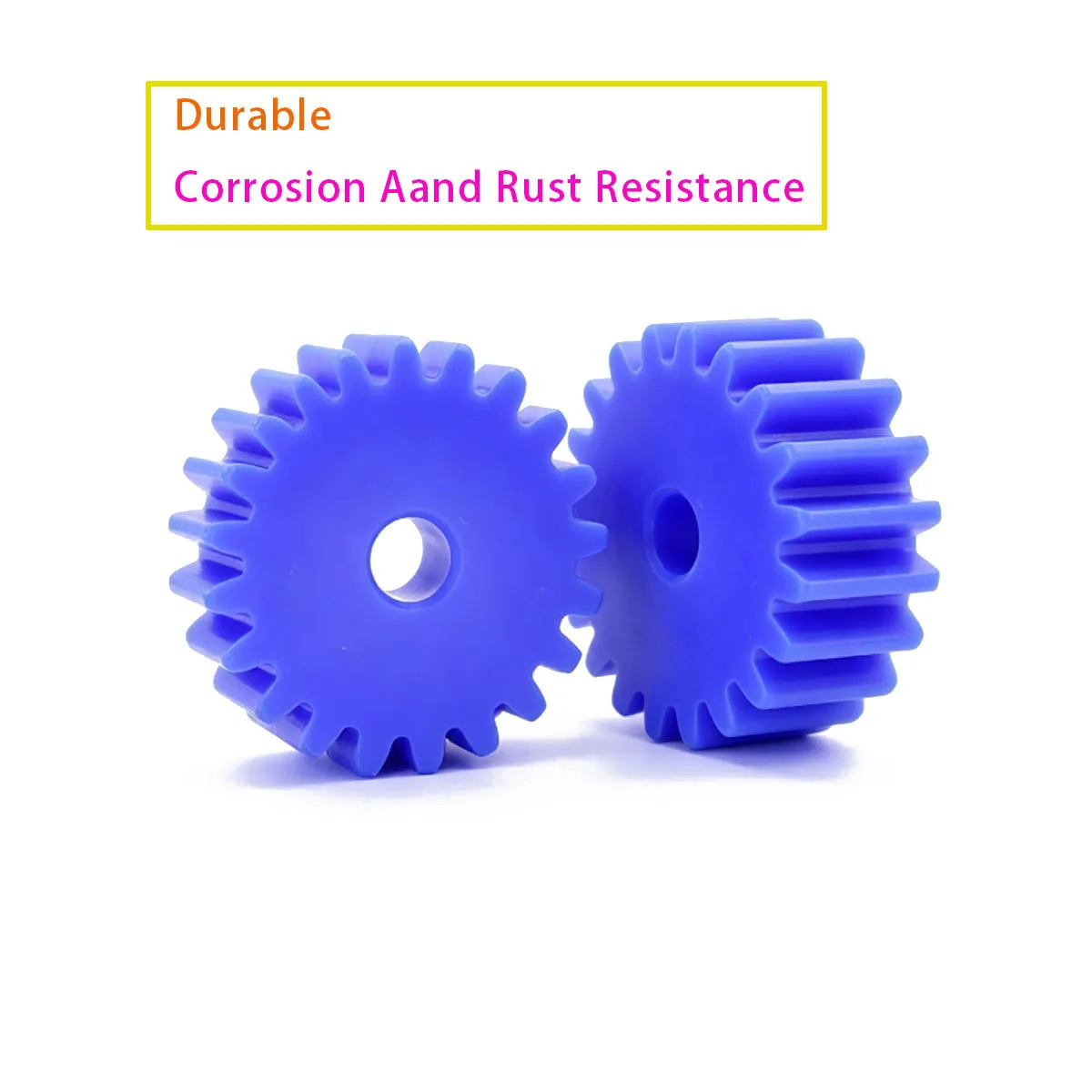 Blue Nylon Spur Gear 2M Plastic Flat Cylindrical Gear 2 Modules 12/13/14/15/16/17/18/19/21/22/23/24/25/26/27/28-120 Teeth