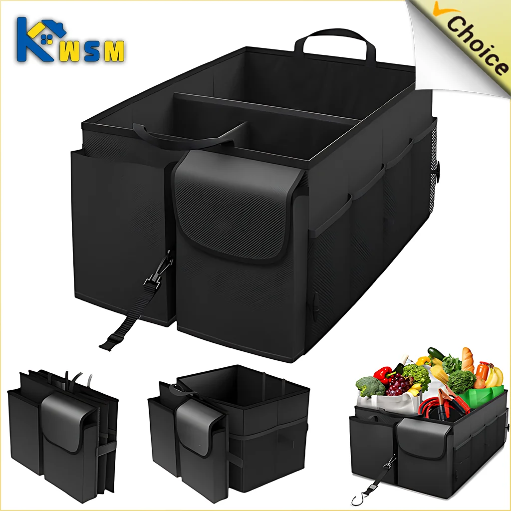 

Car Trunk Organiser Large Capacity Car Organiser Foldable Trunk Organiser Outdoor Storage Tools Car Accessory Organiser