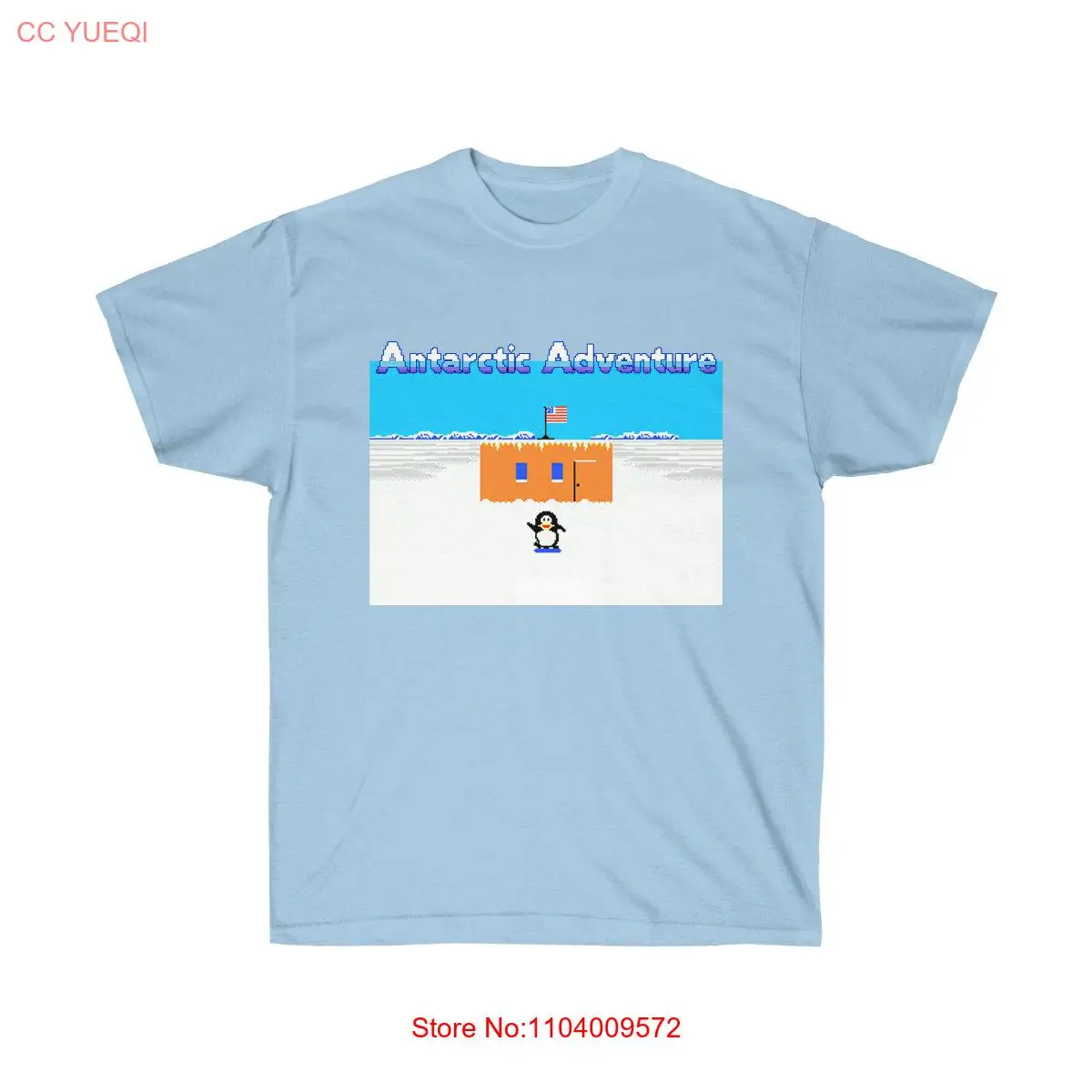 Antarctic Adventure NES Famicom game 8 bit stage screen T Shirt Arcade classic vintage retro design all sizes