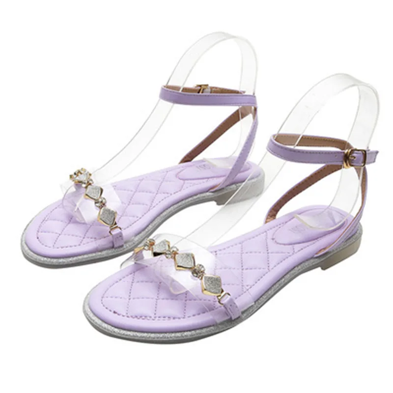 Fairy Windy Sandal Women's Summer 2025 External Sandal Women's Airable Flat Roman Sandal Large Size Women's Shoes