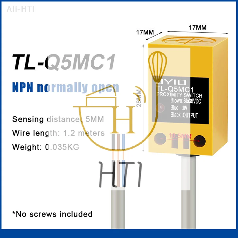 

NO NC Сенсорный переключатель TL-Q5MC1 TL-Q5MC2 Бесконтактный переключатель NPN PNP 3-проводной индуктивный датчик постоянного тока 12 В 24 В TL-Q5MB1