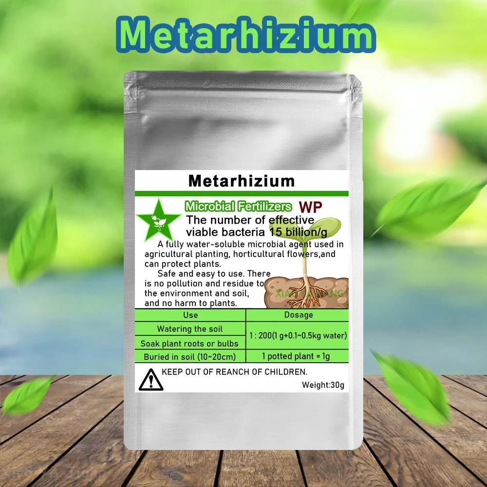 30g Metarhizium Eco-Safe Microbial Water-soluble Fertilizer Protect Plants Natural Biofertilizer for Sustainable Agriculture