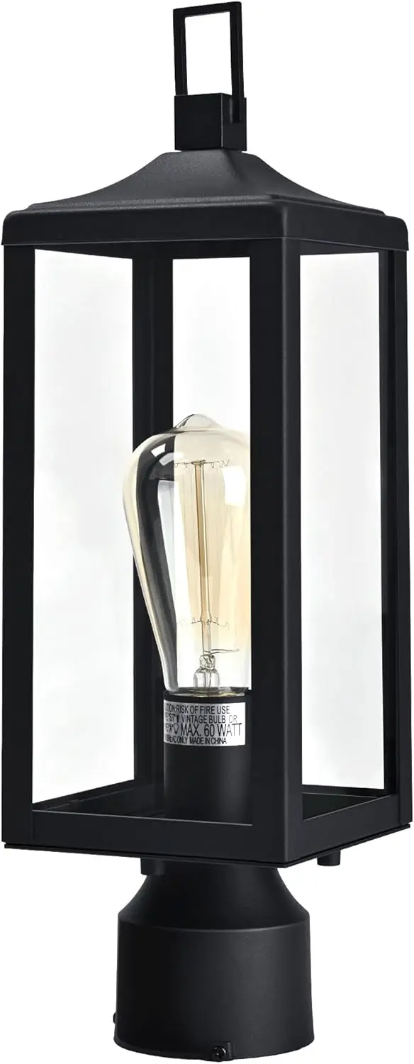 

17 Inch Outdoor Lamp Post, E26 Exterior Pillar Light for Sidewalk Pier Mount