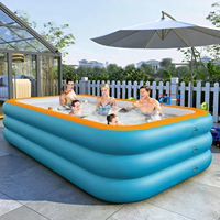 Inflatable Swimming Pool Outdoor PVC Bathtub Garden Thickening Swimming Pool for Adults Kids Summer Water Party Backyard Garden