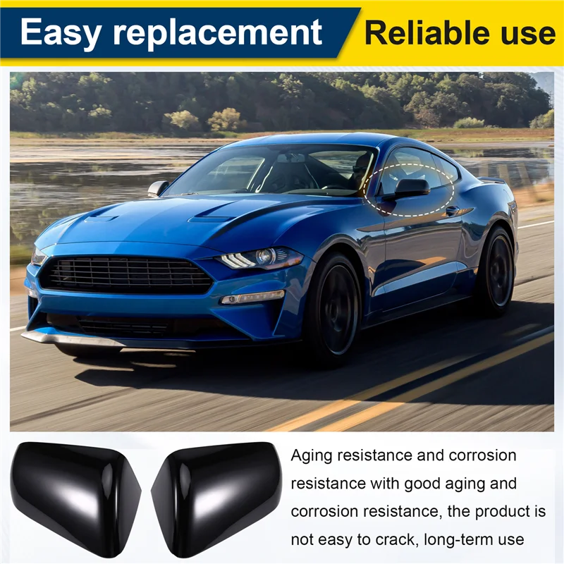 

For Ford Mustang US 2015-2020 Rearview Mirror Covers Side Door Wing Mirror Shell