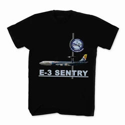 NATO AWACS Component E-3 Sentry Early Warning Aircraft T-Shirt. Summer Cotton O-Neck Short Sleeve Mens T Shirt New S-3XL