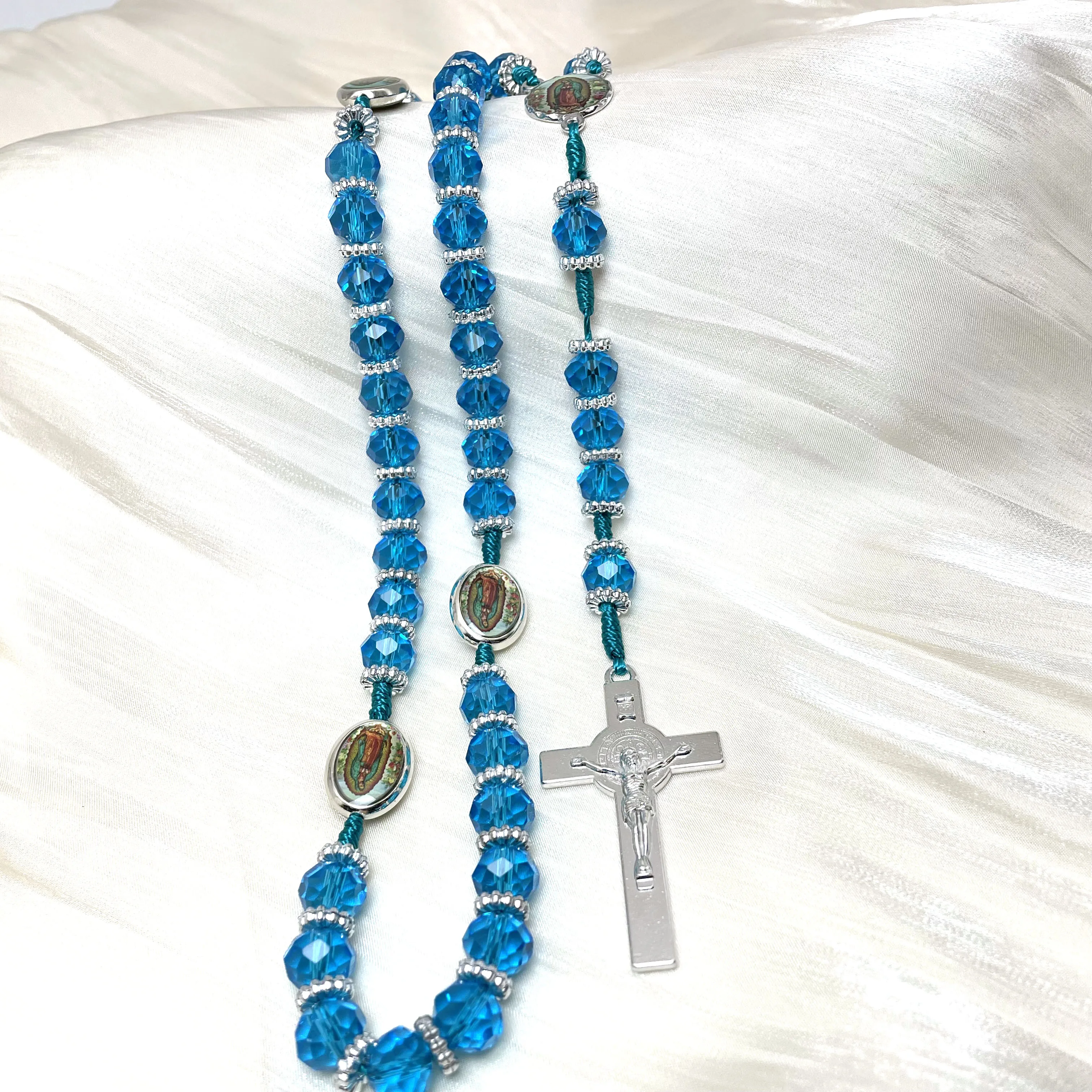 

Хрустальные бусины-снежинки-разделители Католические четки (BB)