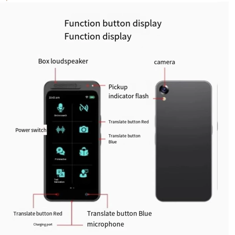 AI translator Simultaneous translator Offline English translation artifact Smart travel abroad