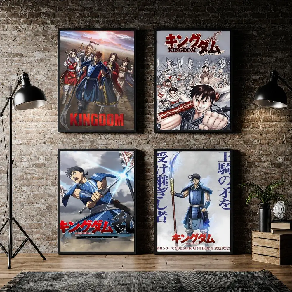Manga Kingdom Season Shin Poster PVC HD Peel and Stick Modern Poster Home Office Living Room Dining Room Wall Decor