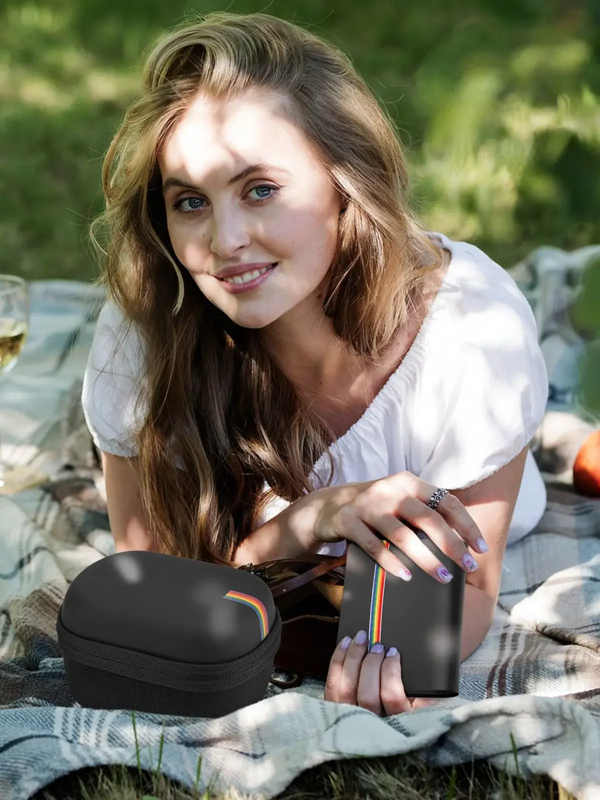Yinke EVA etui na aparat do Polaroid Go Instant Mini Camera (9035/9070/9071) twardy organizer przenośny pokrowiec podróżny torba do przechowywania — zdjęcie produktu 7