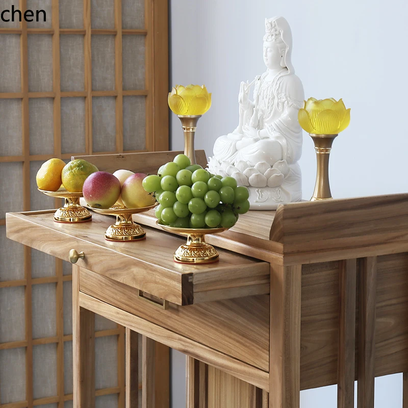 incense case household casket cabinet on the offering table for tribute platform offering