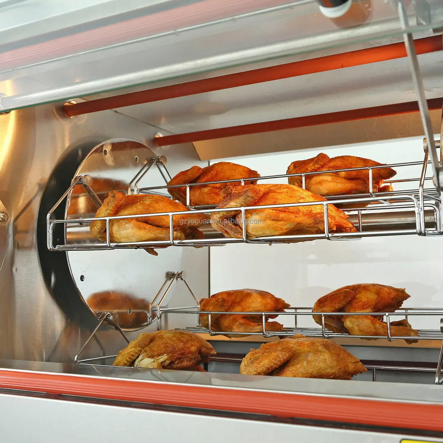 Commercial Restaurant  8KW Table Top Mini Oven With Chicken Rotisserie Machine For Sale